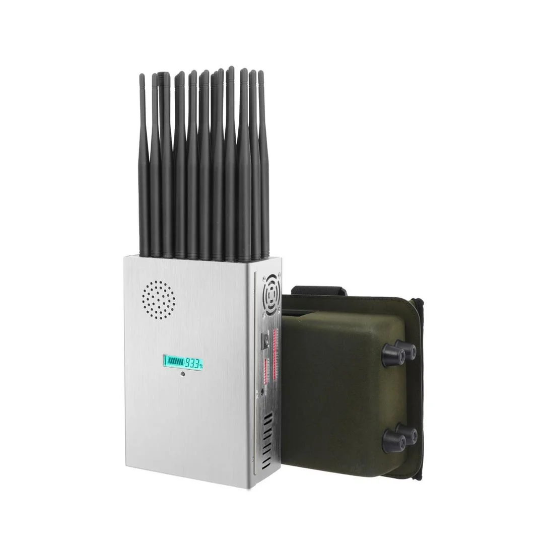 Bloqueador de celular portátil de 27 antenas - Sistel Comunicaciones