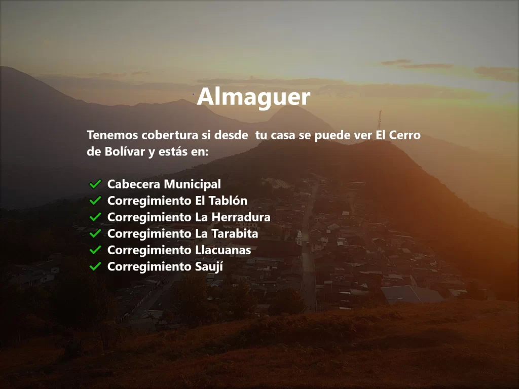 Sistel Comunicaciones Almaguer Cauca Llacuanas Internet Rural