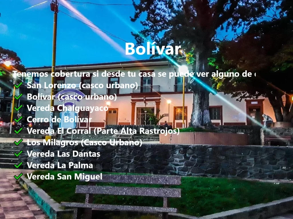Sistel Comunicaciones Bolivar Cauca Rastrojos Rodeo San Lorenzo Lerma Melchor Internet Rural