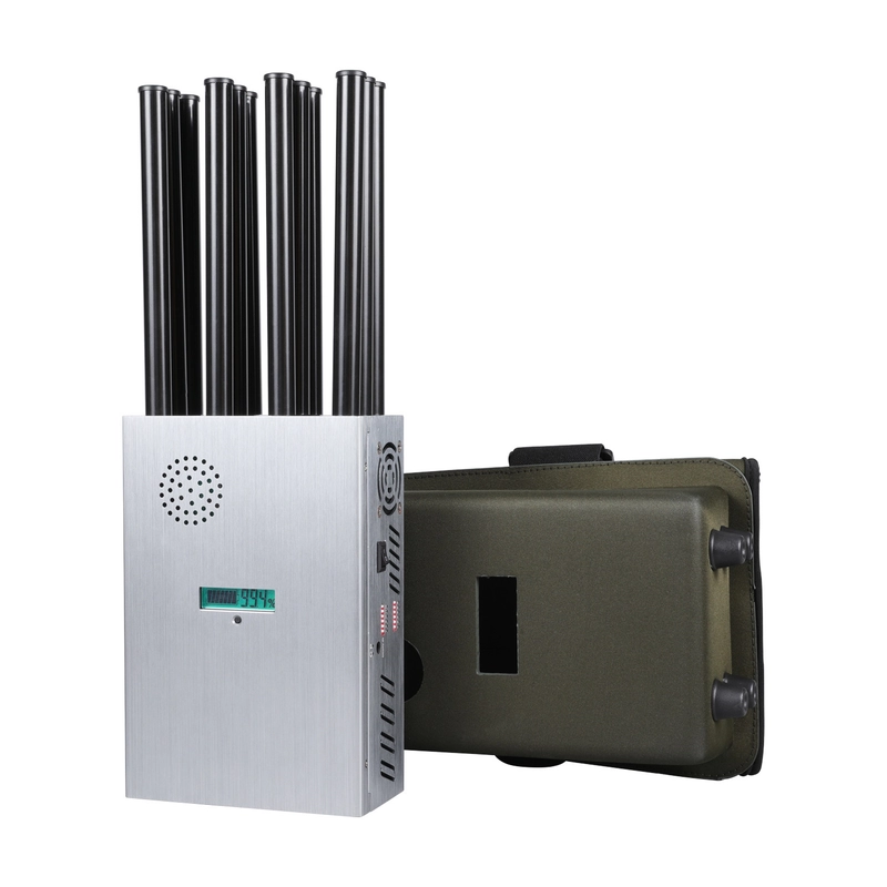 Inhibidor de señal de 12 antenas portátil Sistel Comunicaciones bloquea 2g_3g_4g_5g__gps_5_2g_5_8g_wifi_
